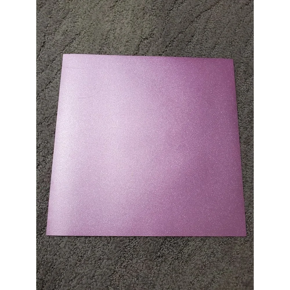 Three 12X12 Pink Glitter Vinyl